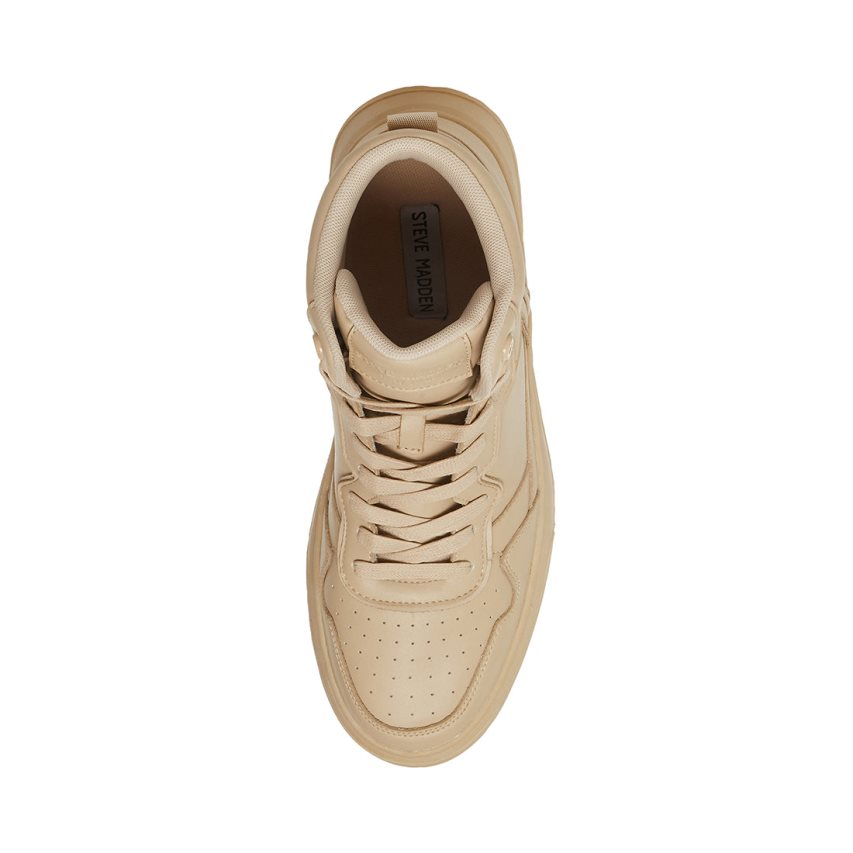 Zapatillas Steve Madden Jordee Cuero Hombre Beige | ES VO6E10